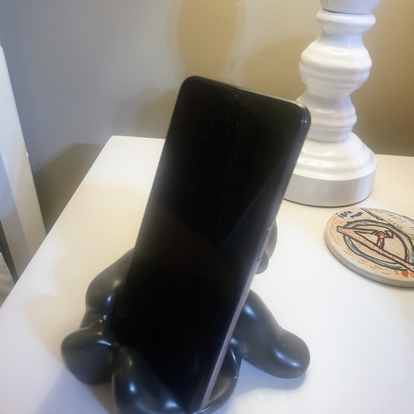 Pigeon RIVER Folk Pottery SPIRIT OF THE BLACK BEAR Phone Stand Signed 2003 - Picture 3 of 7